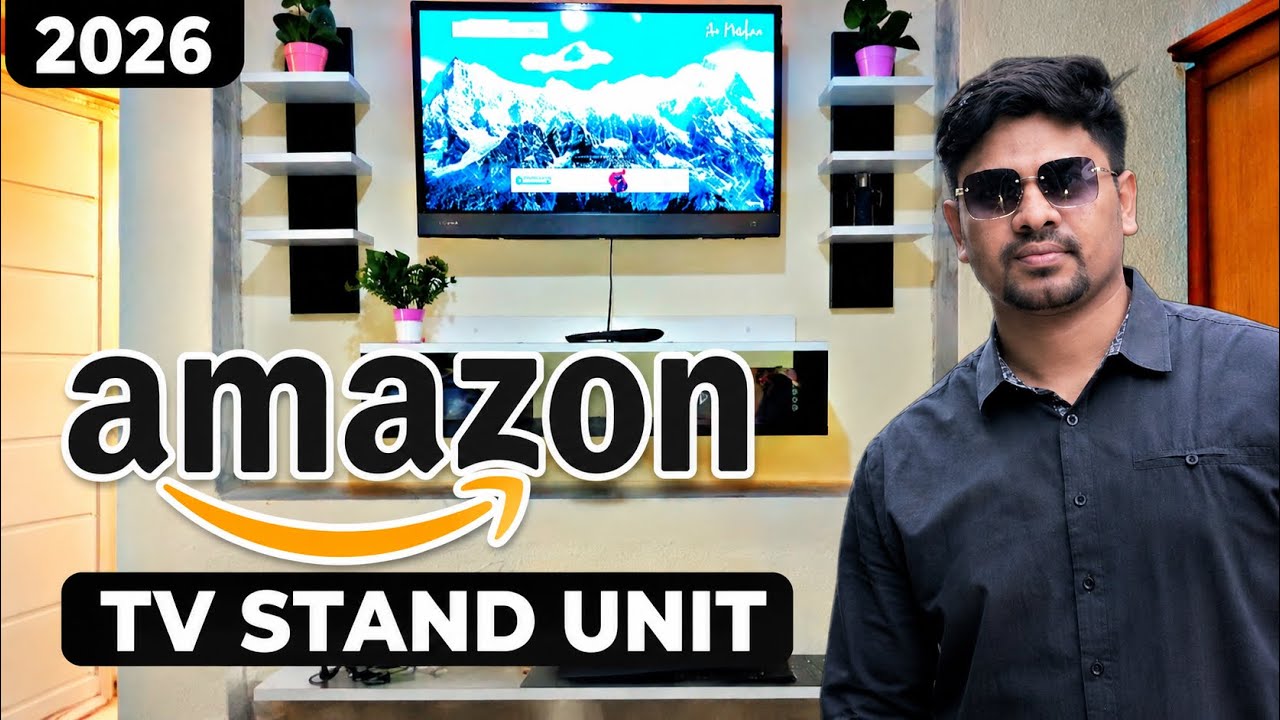 Amazon Wooden Wall Mounted TV Unit, Cabinet Unboxing & Installations | Bangla #amazon #tvunit