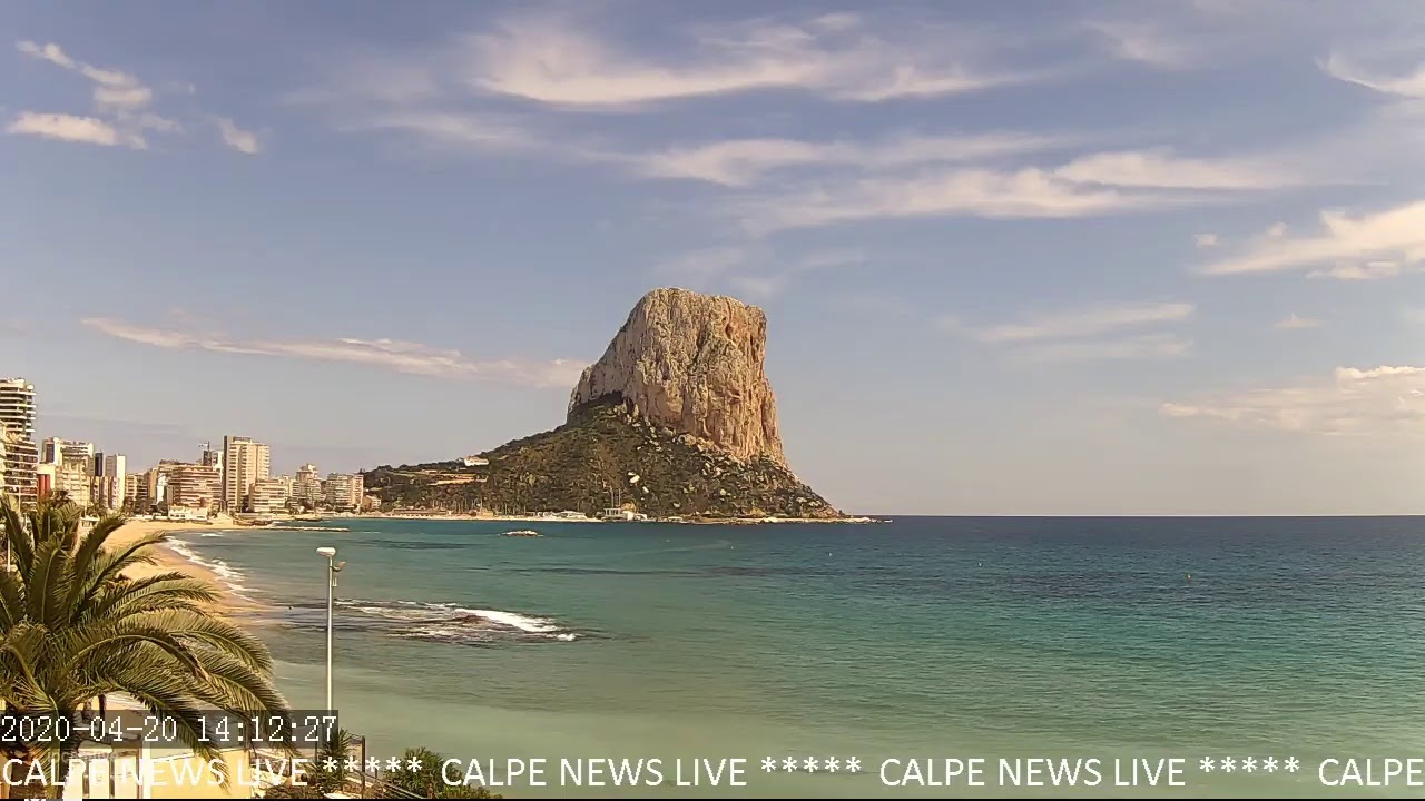 Playa Arenal Calpe en directo Calpe News #As&oacute;mateACalpe