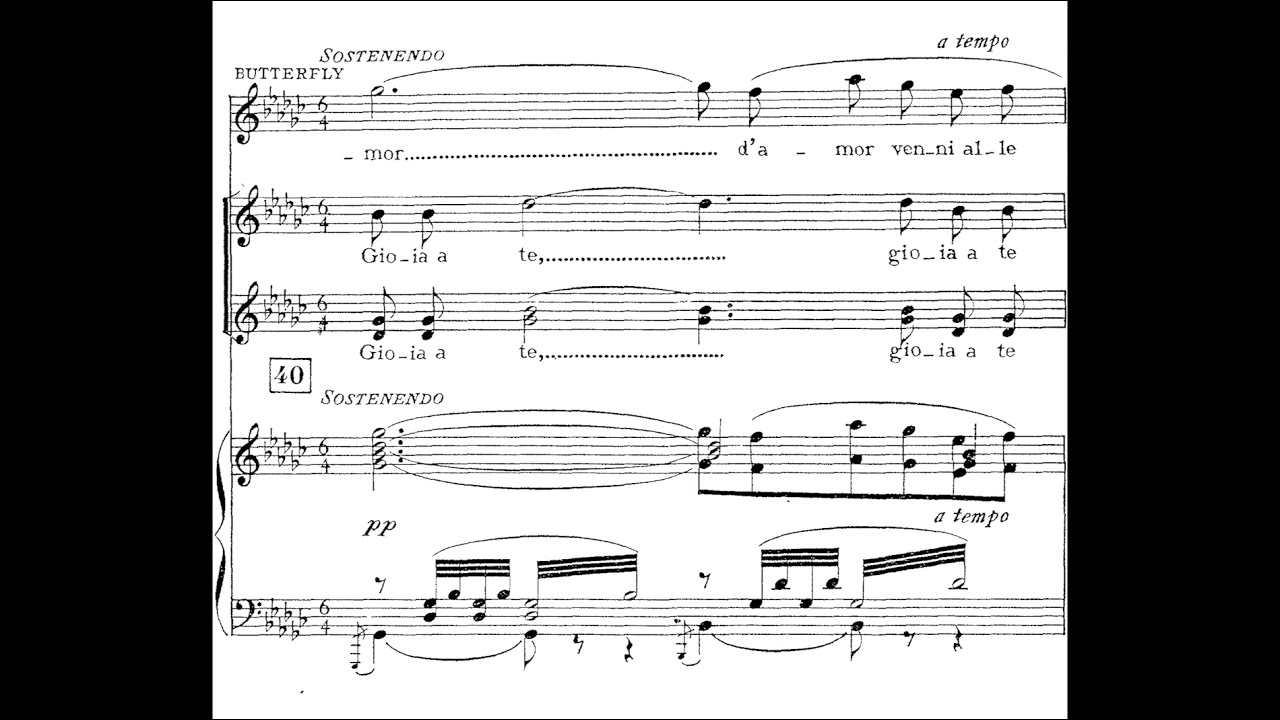 Ancora un passo or via; Madama Butterfly; Leontyne Price (with score)
