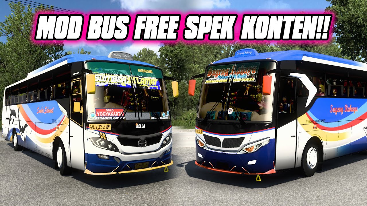 Mod Free Spek Konten!! Riview Discovery Adudu Edit Bus Jatiman V2 | ETS-2 INDONESIA