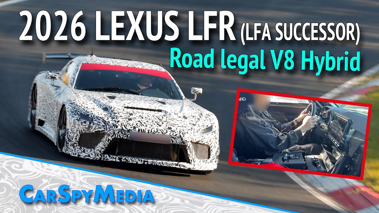 2026 Lexus LFR Prototype Road Legal GT3 V8 Hybrid LFA Successor Caught Testing At The Nürburgring