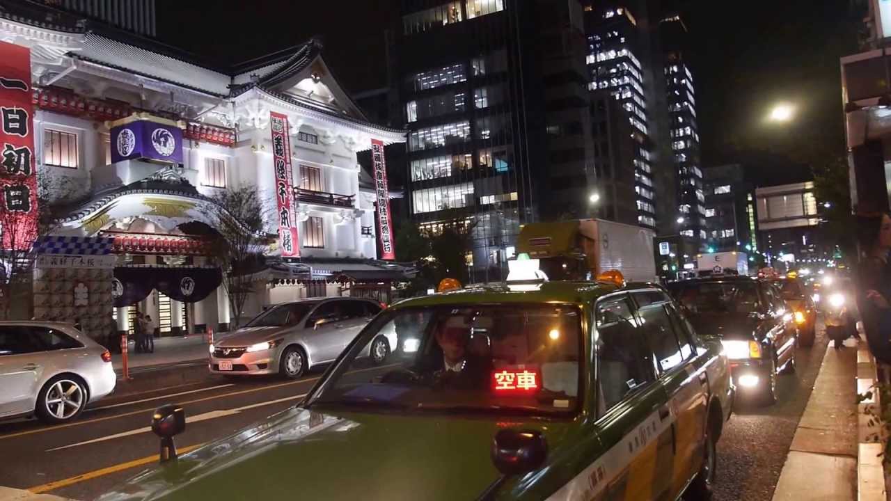 Ginza street in Tokyo Japan