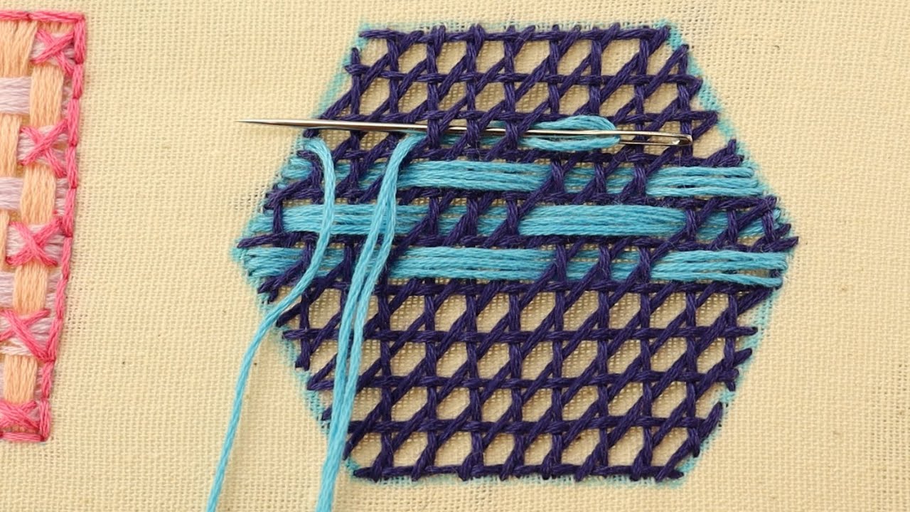 🔥 Trama 34 de 100 🌸El Arte Textil creativo F&aacute;cil y R&aacute;pido