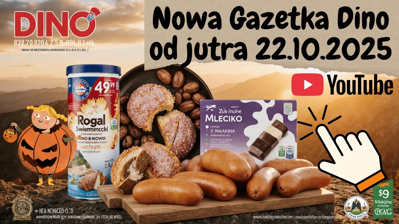 🛍️ Gazetka Dino od 22.10.2025 🥦🍞 Przegląd hitów tygodnia!