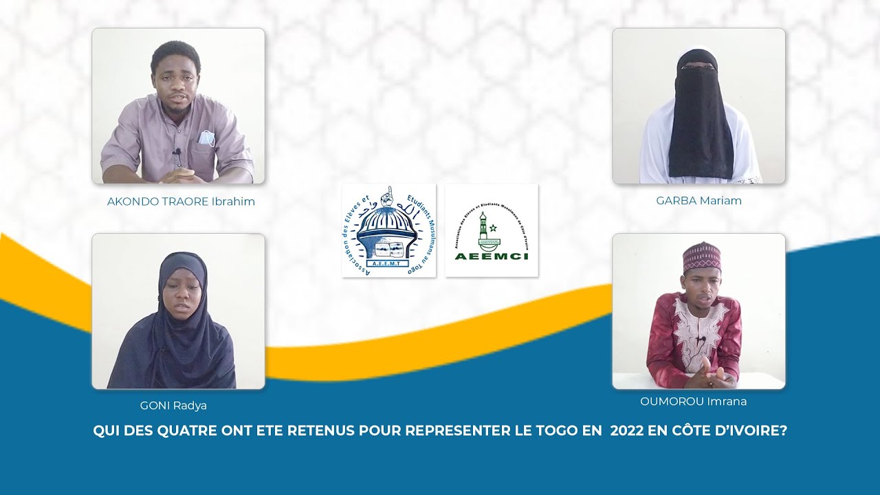 Qui des quatre ont été retenus pour représenter le Togo en Côte D'ivoire en 2022 ?
