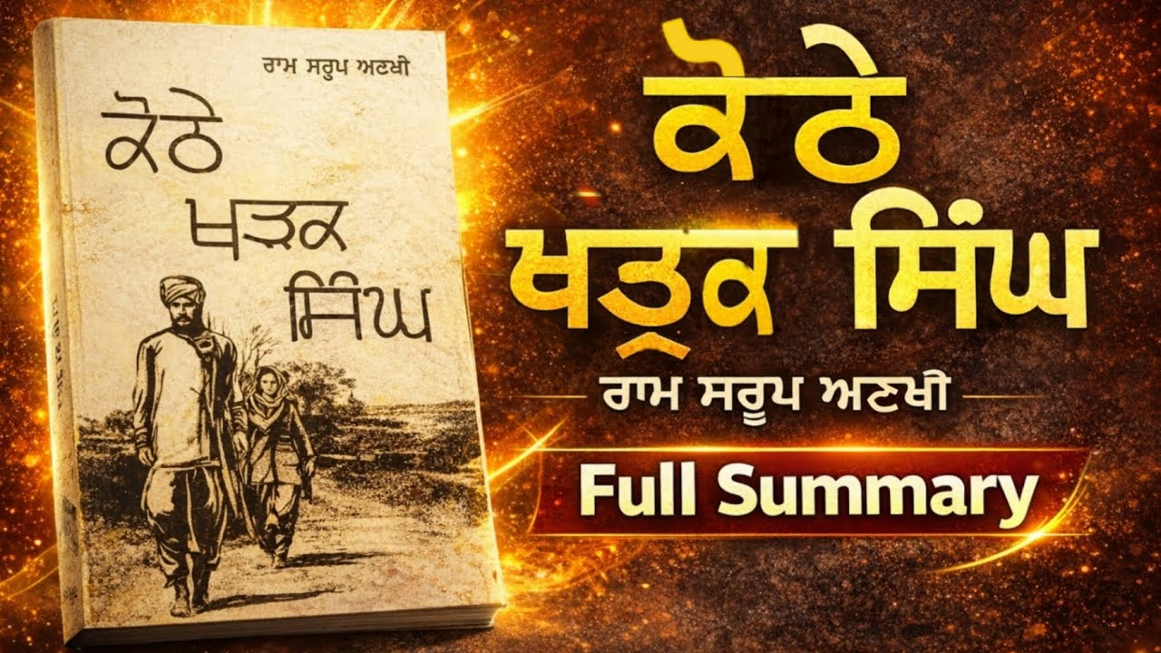 Kothe Kharak Singh Novel Summary | ਕੋਠੇ ਖੜਕ ਸਿੰਘ | Ram Saroop Ankhi Novel | Punjabi Book Summary