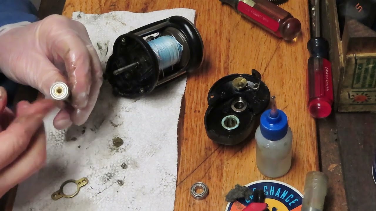 Penn Graphite 525GS fishing reel how to service and correct a unique failure