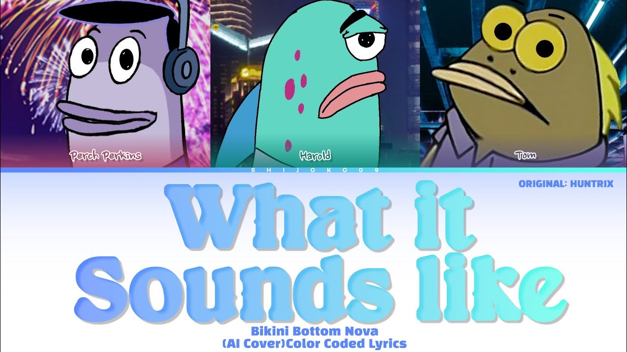 Bikini Bottom Nova - WHAT IT SOUNDS LIKE (AI Cover) Color Coded Lyrics