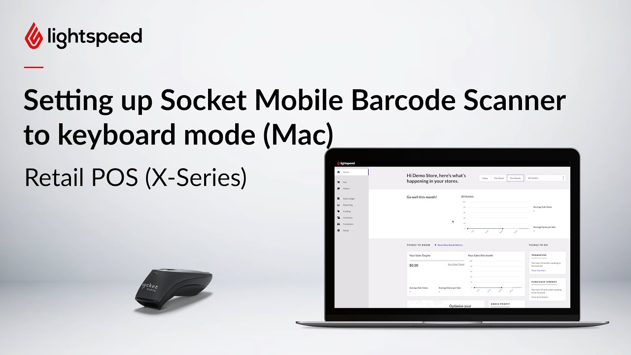 Setting up Socket Mobile Barcode Scanner to keyboard mode (Mac)