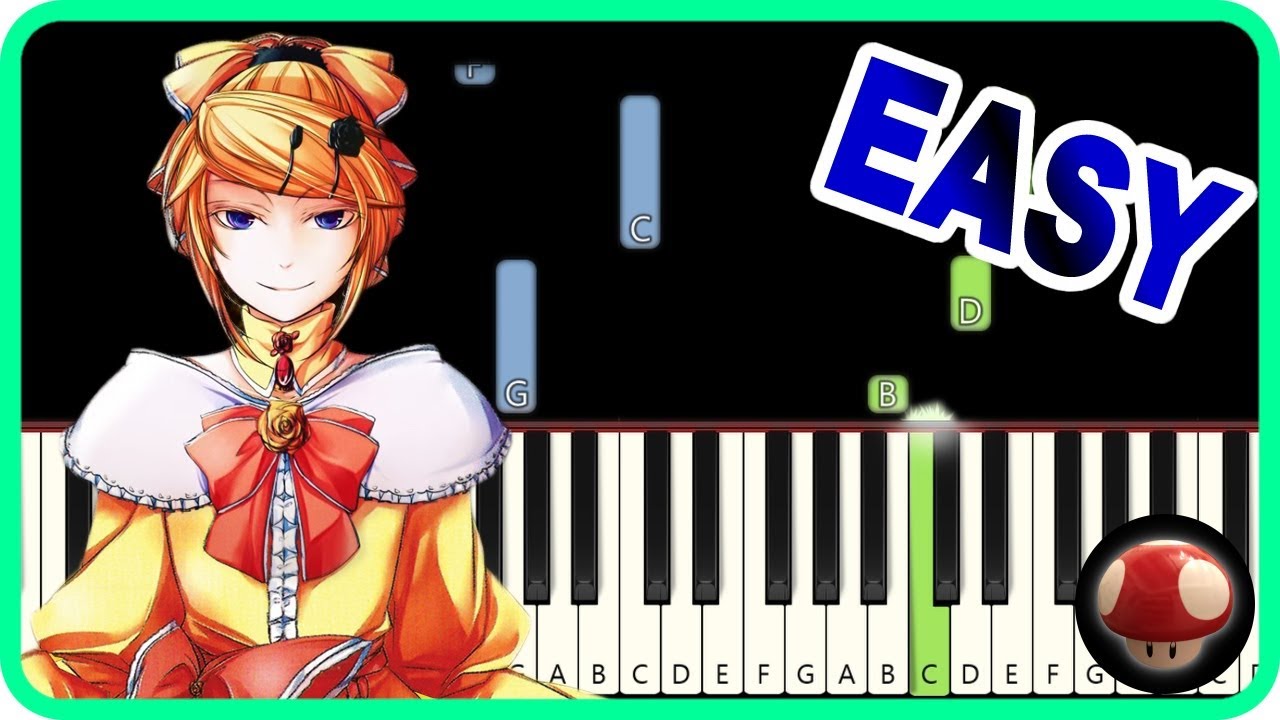 Classical Servant of Evil - Kagamine Rin & Len - EASY Piano Tutorial / 悪ノ召使【ピアノ簡単初級楽譜】鏡音リン&鏡音レン[TAM]