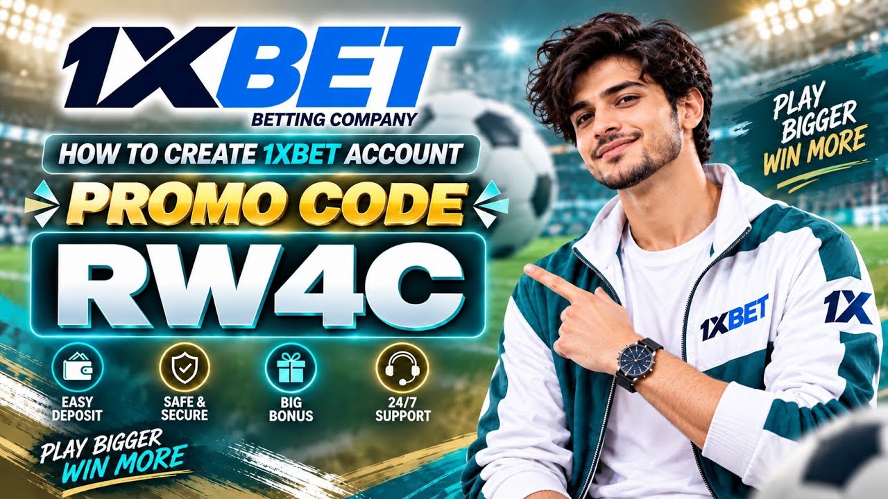 1XBET PROMO CODE / FREE BOOST 1XBET FOR REGISTRATION / PROMO CODE NEW - RW4C  / 1XBET 2026