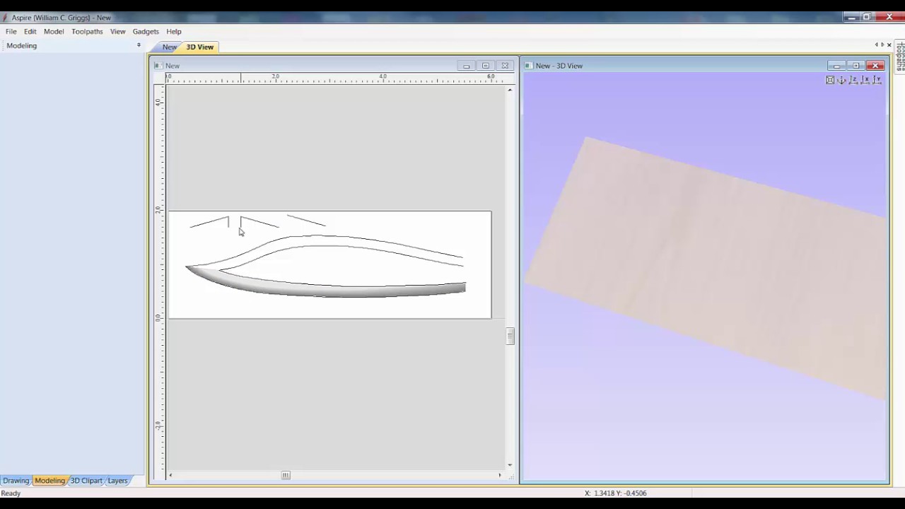 Vectic Aspire Two Rail Sweep CNC Knife making tutorial