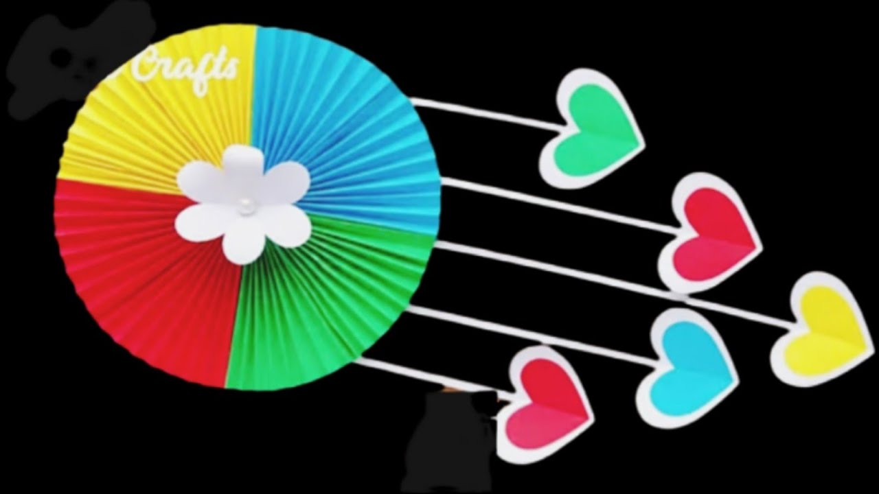 Unique Flower Wall Hanging /Quick Paper Craft For Home Decoration /Easy Wall Mate / DIY Wall Decor