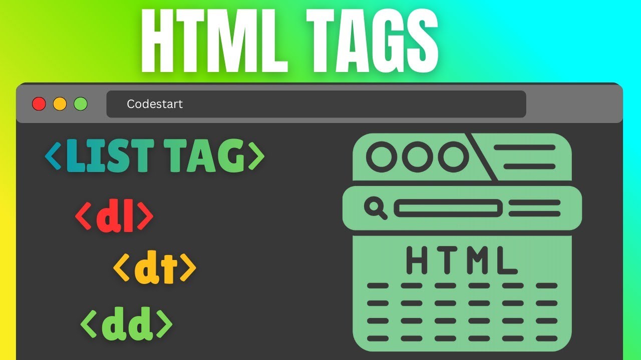 HTML Description List Explained | DL, DT & DD Tags | Beginners Tutorial #webdevelopment #htmltags