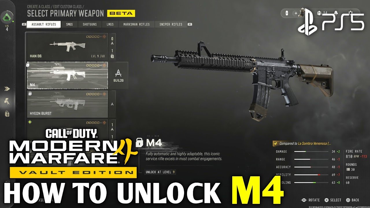 How to Unlock M4 AR MW4 Weapon M4 Unlock | How to Get M4 MW4 M4 AR Unlock 