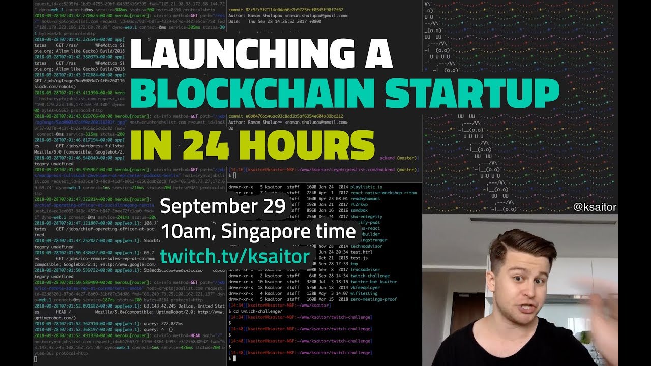 How to launch a Blockchain Startup in 24 hours. DAY 1 / PART 1