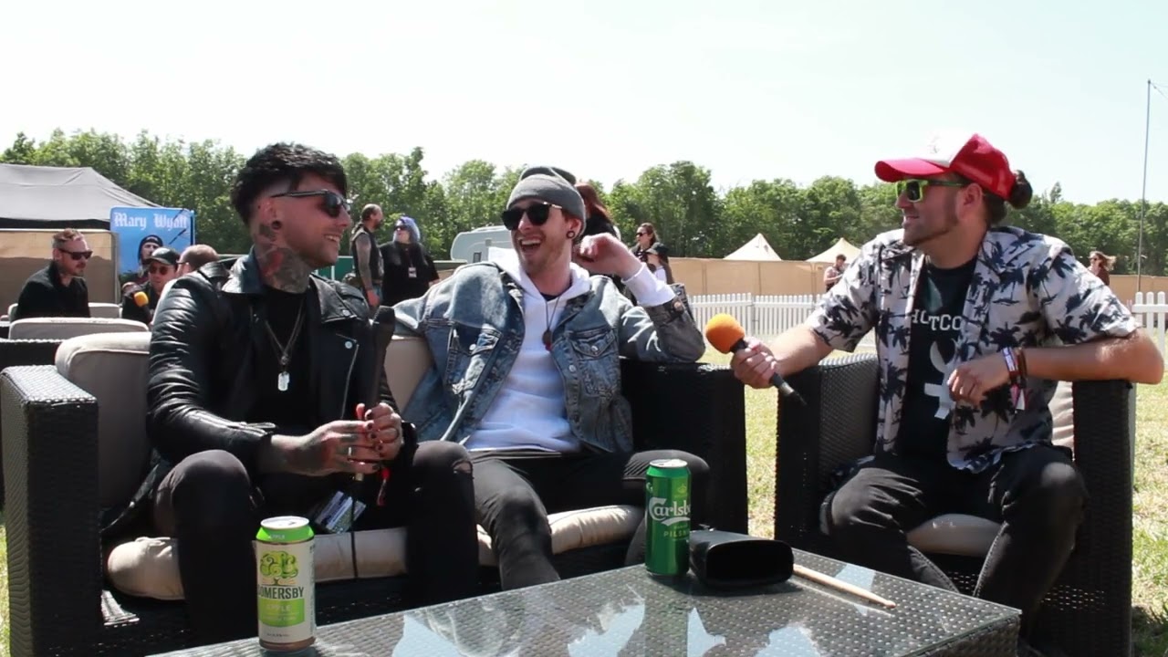 Caskets talk to Xander for TotalRock at Download2023