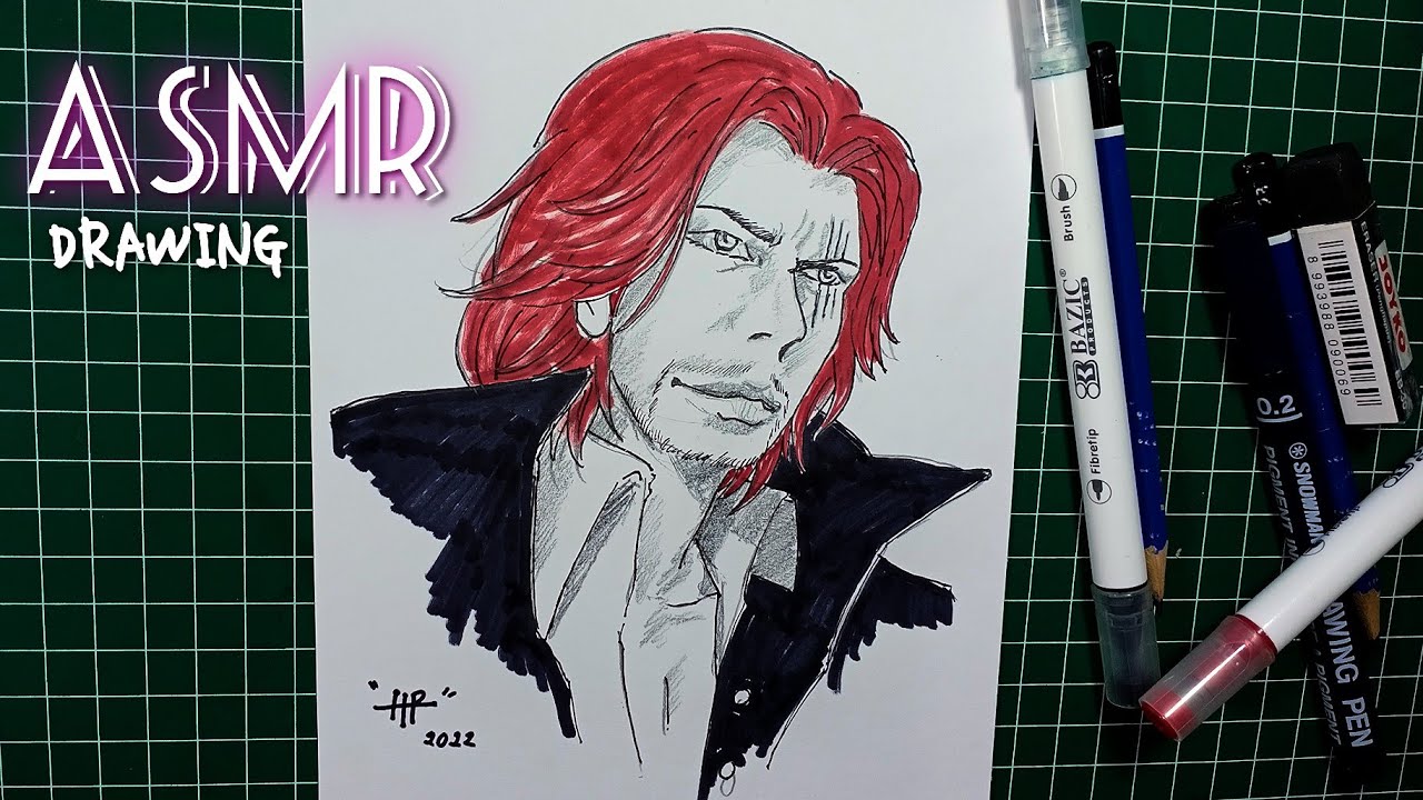 SHANKS FAN ART DRAWING ASMR