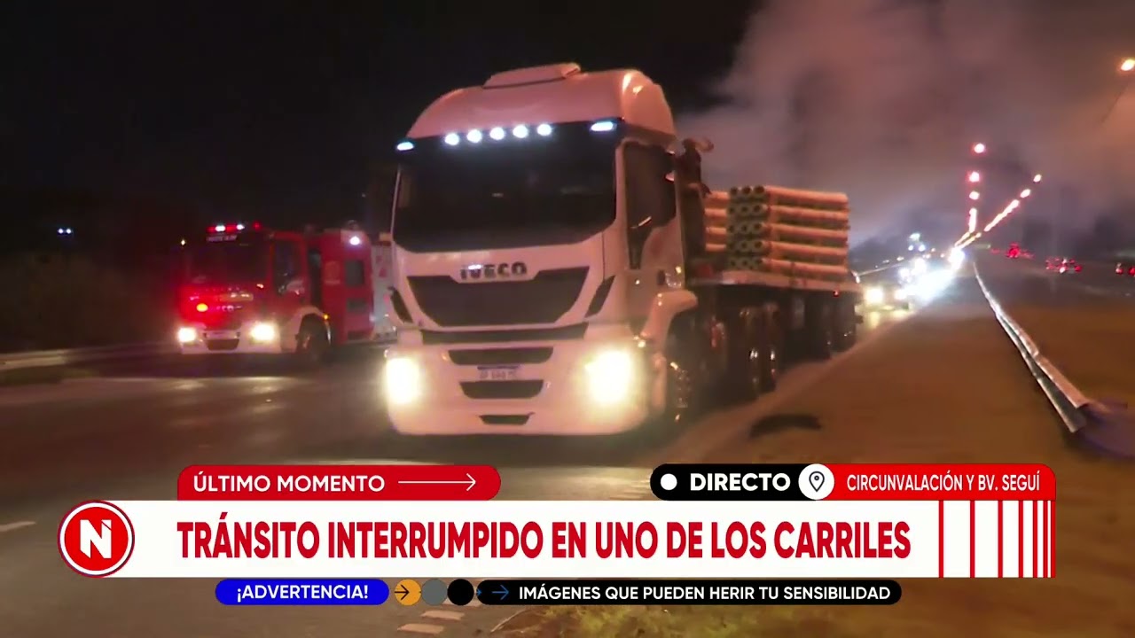 Se incendió un auto en Av. Circunvalación | TELEFE ROSARIO