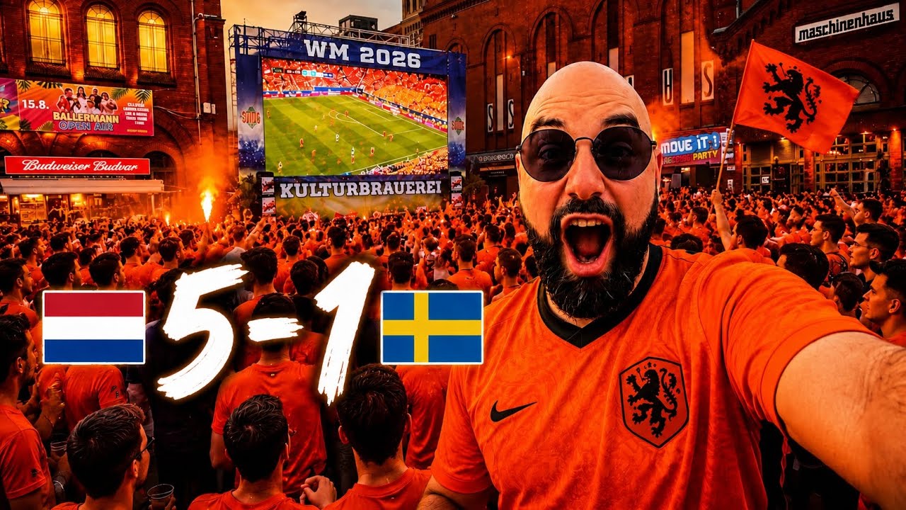 Dutch Fans LOST IT 😳🇳🇱 | Netherlands 5-1 Sweden 🇸🇪 Oranje TAKEOVER | LIVE Reaction World Cup 2026 