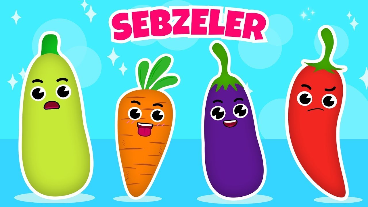 Sebze meyve öğrenme zamanı çocuklar 🍐