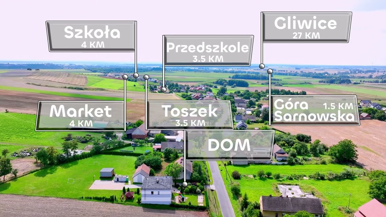 Unikalny dom + działka Sarnów (pow. gliwicki, gmina Toszek)
