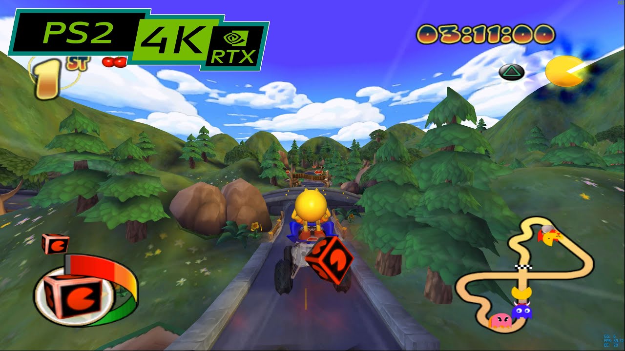 Pac-Man World Rally / 4K PS2 emulator PCSX2 / RTX 2080ti
