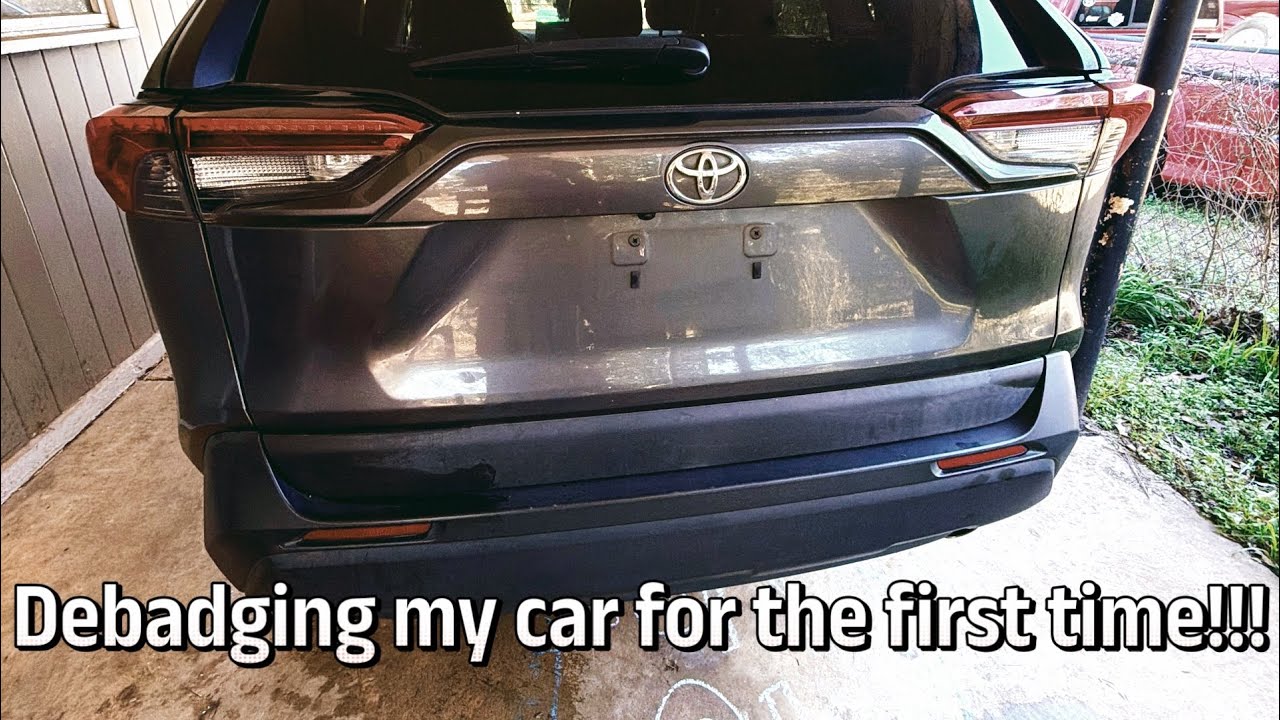 Learning to debadge my Toyota!