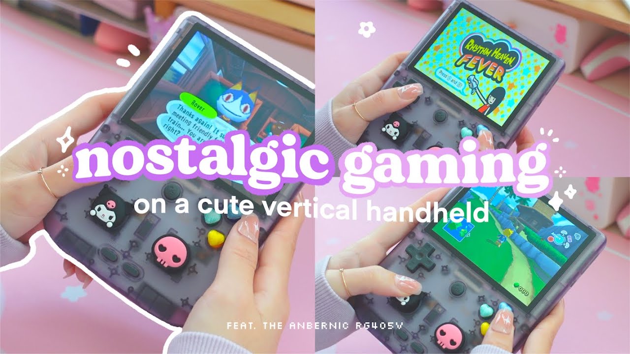 🔮 catching up on games I’ve missed with a lil’ retro gaming handheld | feat. anbernic rg405v ✧