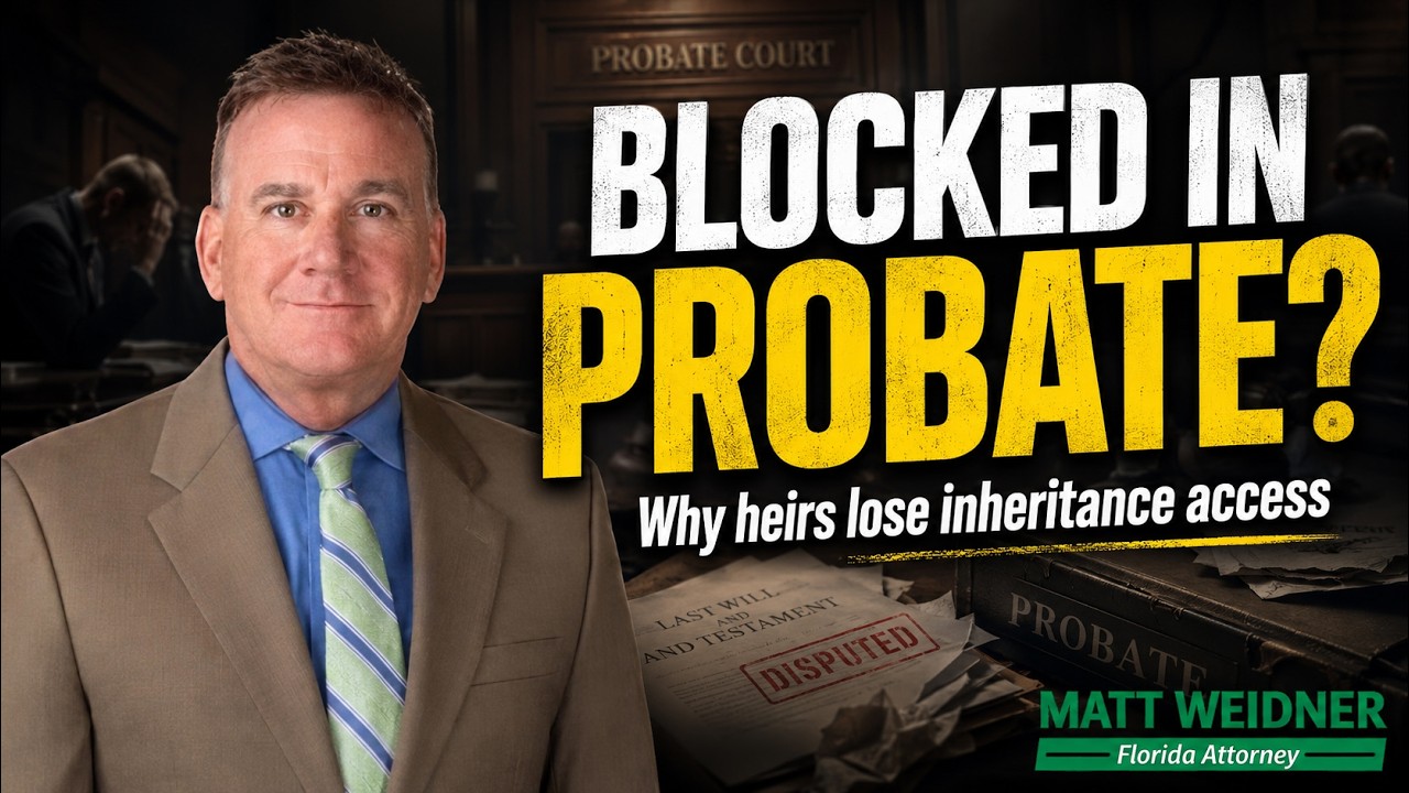 ⚠️⚖️ Florida Probate: A Cautionary Tale ⚖️⚠️🚨💰 When Inheritance Gets Frozen 🚨💰