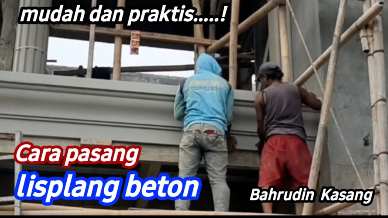 Cara pasang  lisplang beton   Mudah dan  praktis