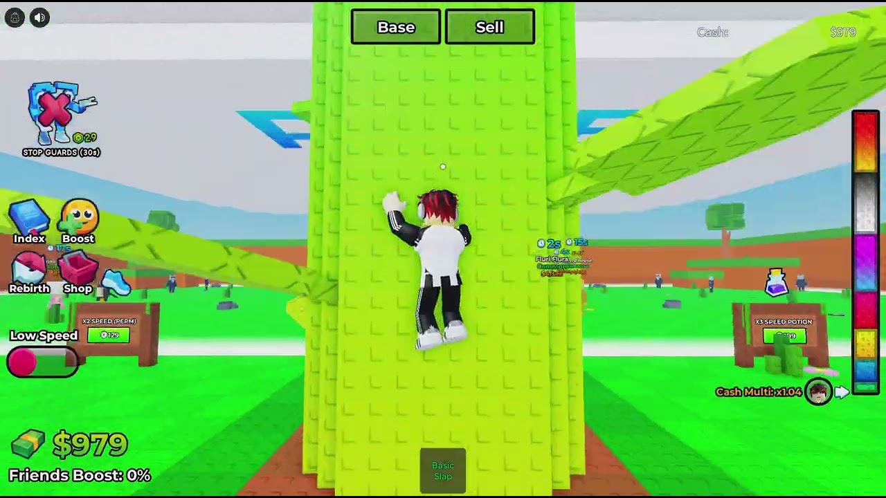 Playing climb beanstalk for brainrots
