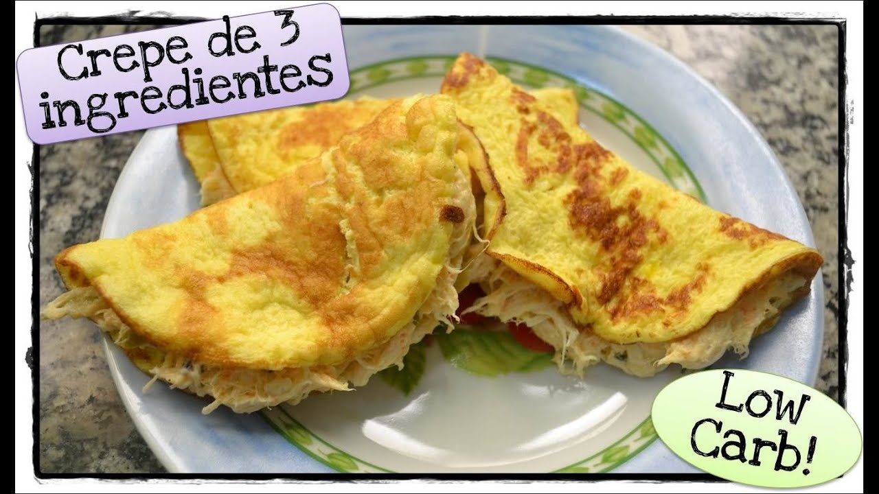 O Crepe LowCarb Simples e Delicioso de 3 ingredientes!