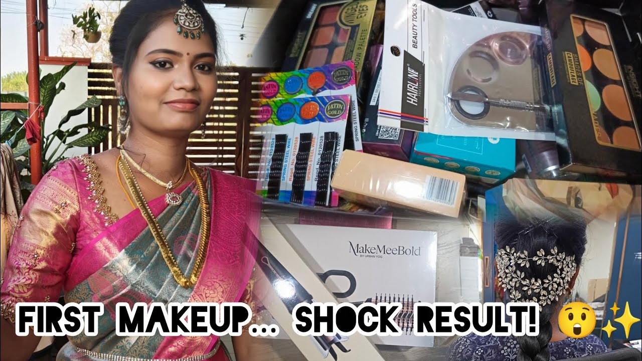 First Time Makeup – Sister Made Me Cry Laughing! 😂#FunnyMakeup#MakeupFail#SisterFun#HomeMakeup