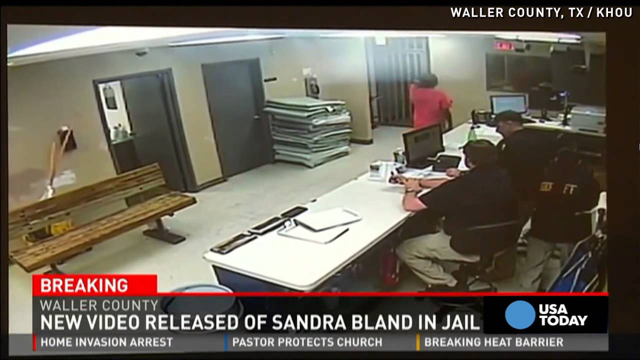 New Sandra Bland video shows her alive during mugshot