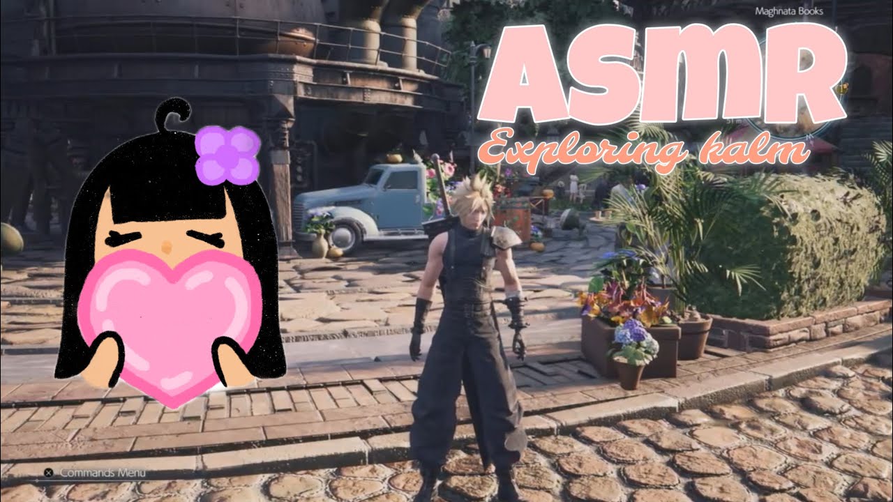 Exploring Kalm || Final Fantasy VII Rebirth ASMR soft whispering, mouth sounds