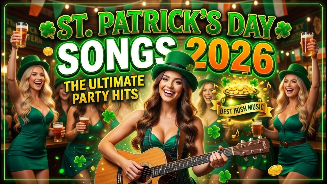 🍀 3 Hours Irish Pub Music | St Patrick’s Day Party Songs | Celtic Tavern Drinking Songs