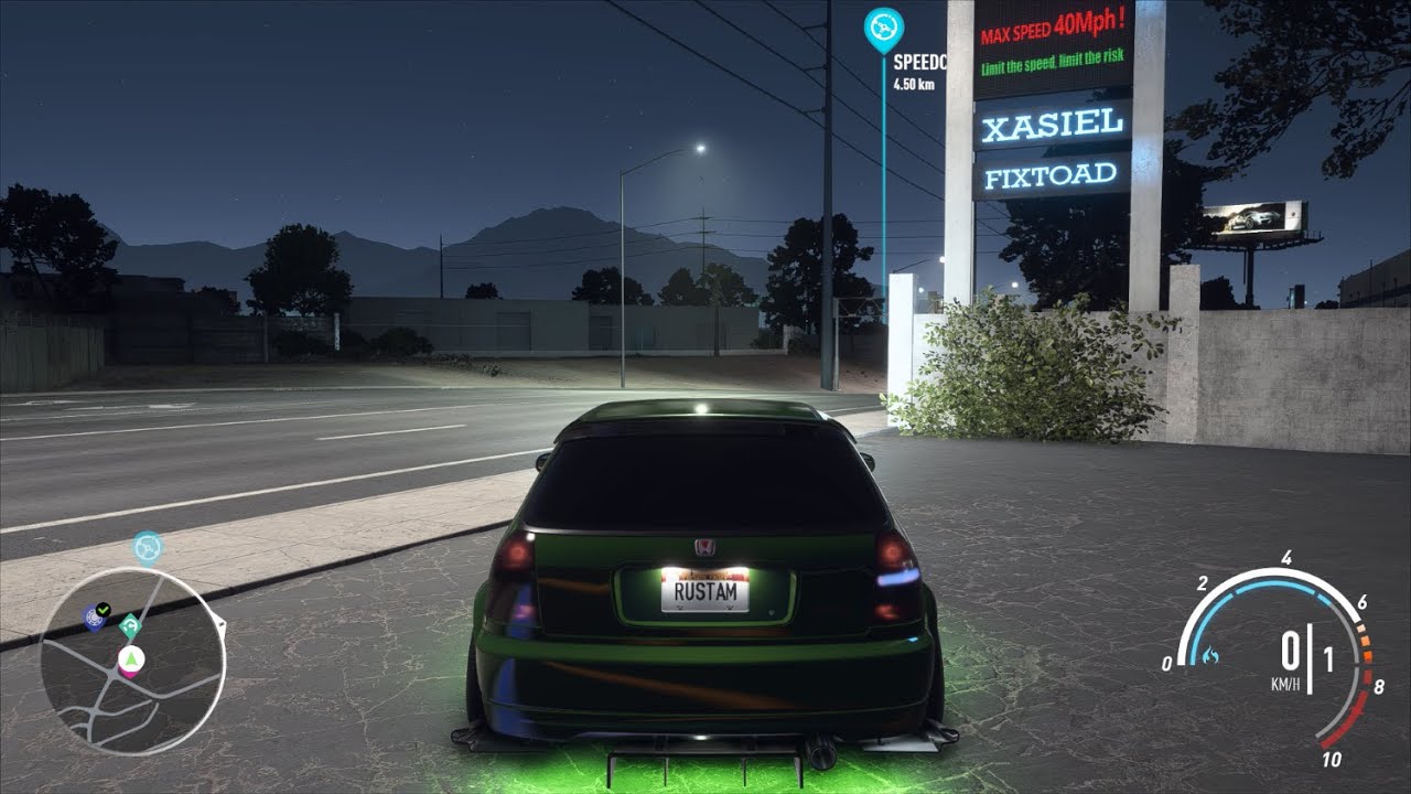 NFS Payback - Honda Civic Type-R (2000) - Upgraded Edition | Reaching max speed - 371 km/h | Honda