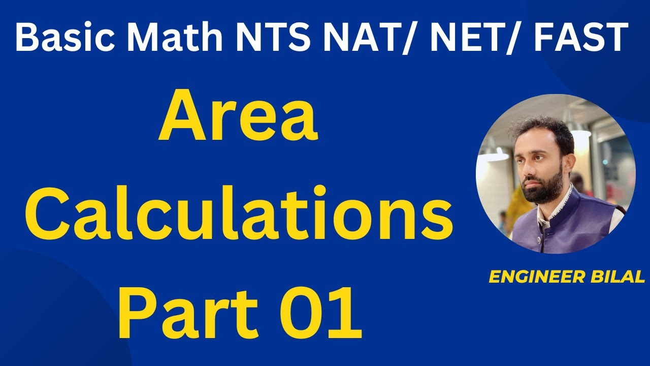 Basic Mathematics Area Calculation Part 01 NTS NAT/ GAT/ NUST NET/ FAST I NTS Past Papers I NTS NAT