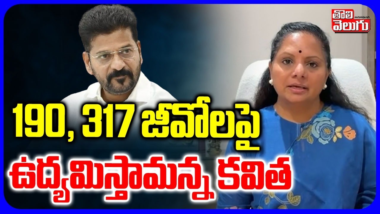 190, 317 జీవోలపై ఉద్యమిస్తామన్న కవిత | Kavitha Sensational Comments | Tolivelugu