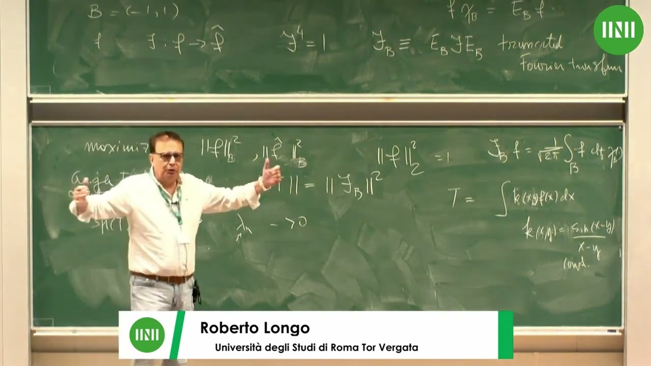 Prof. Roberto Longo | Signal communication and modular theory