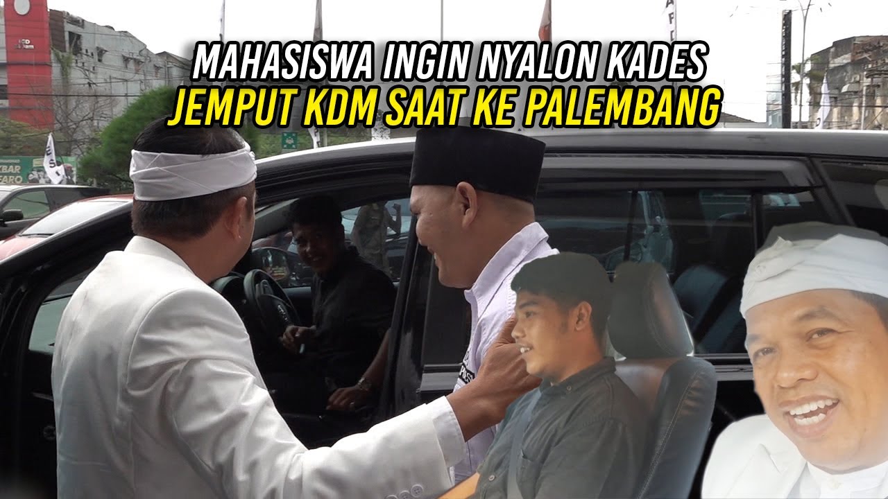 KDM TERBANG KE PALEMBANG DIJEMPUT AJI | MAHASISWA NYAMBI NYOPIR | INGIN NYALON KADES
