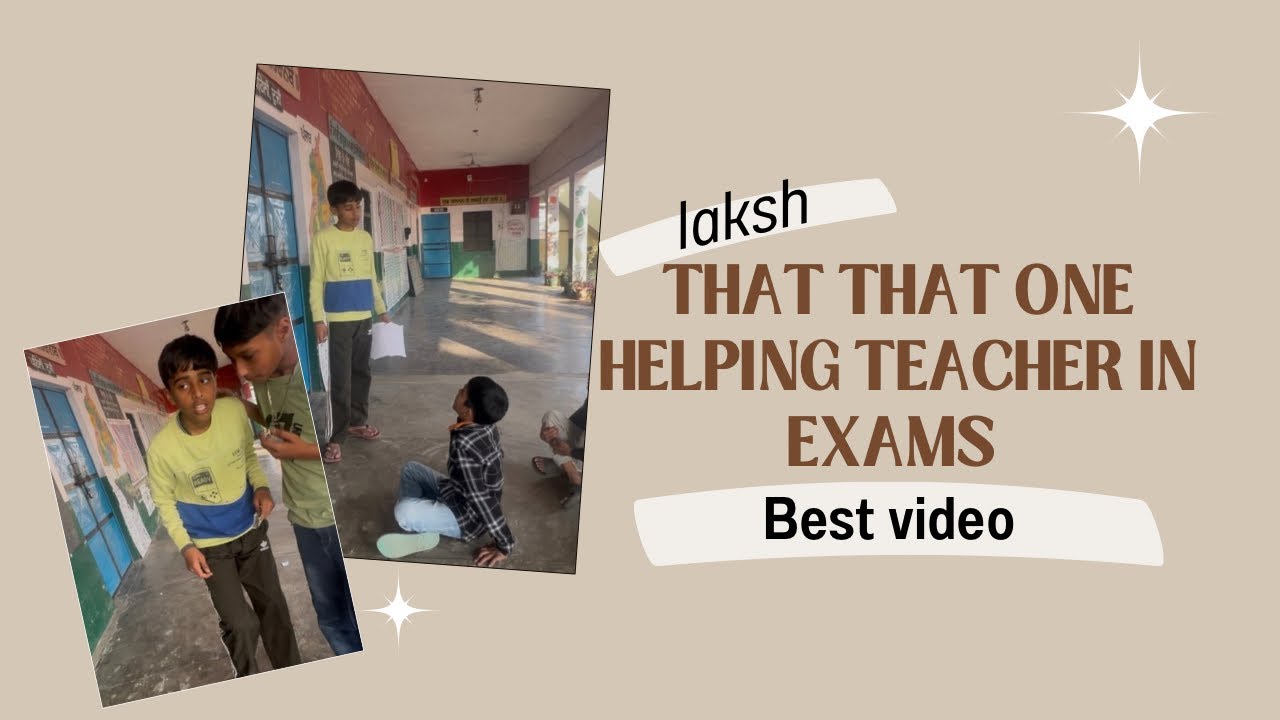 That one helping teacher in exams 😁😁😁😁￼