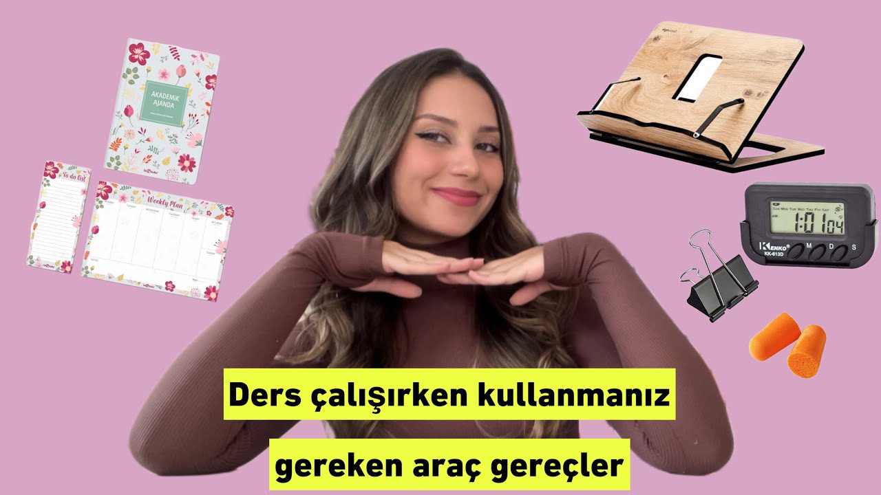 Ders çalışırken kullanmanız gereken araç gereçler✍🏼