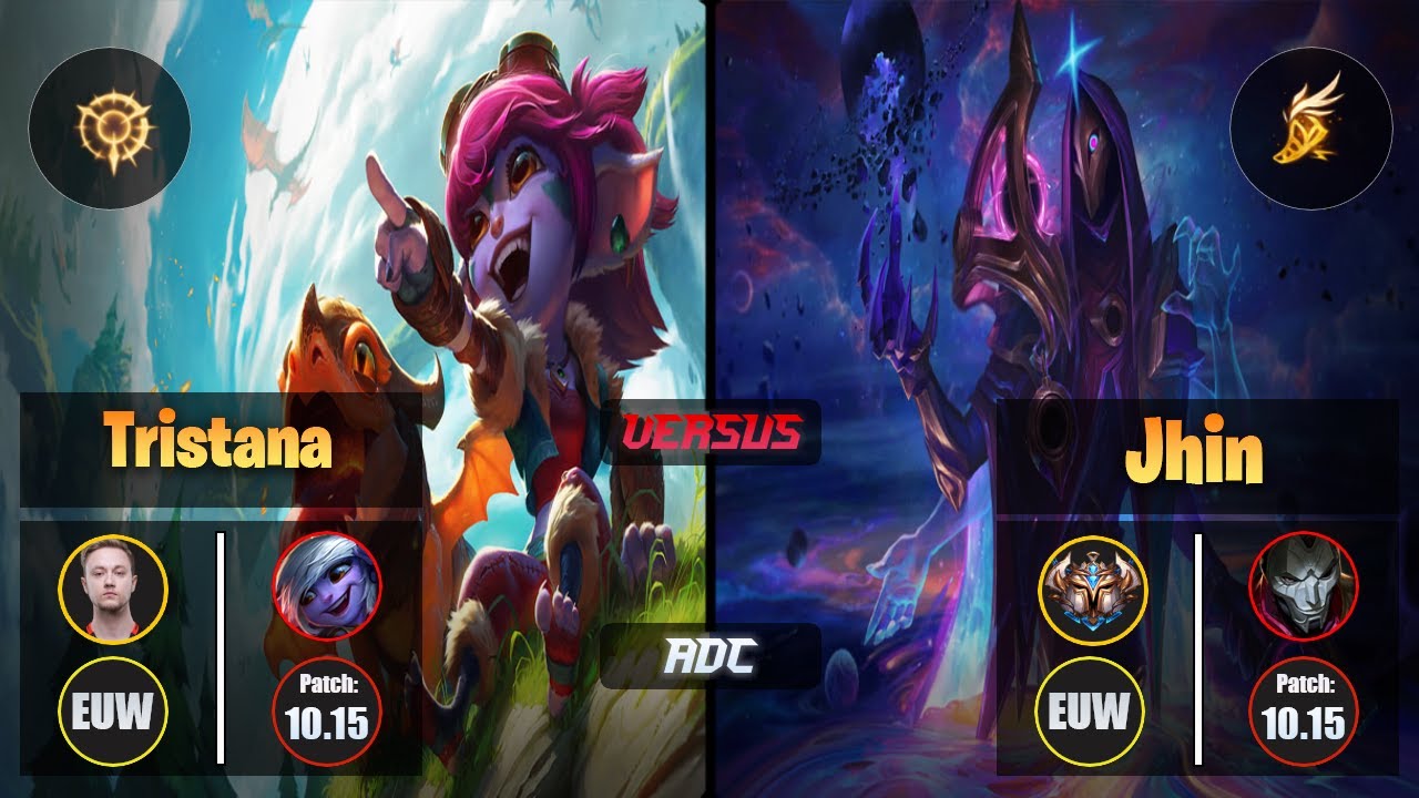 Rekkles TRISTANA (ADC) [Press the Attack] VS JHIN - Challenger EUW Patch 10.15
