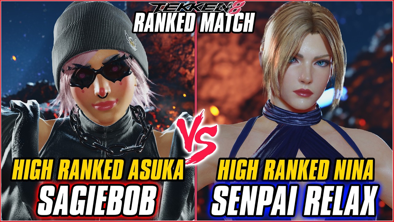 TEKKEN 8 ▰ SAGIEBOB (Asuka) vs SENPAI RELAX (Nina) ▰ T8 RANKED GAMEPLAY