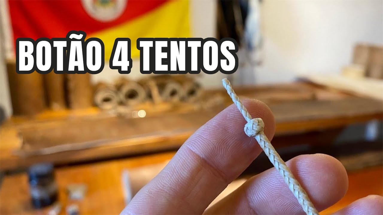 BOTÃO 4 TENTOS e MIOLO DE TRANÇA 4 TENTOS