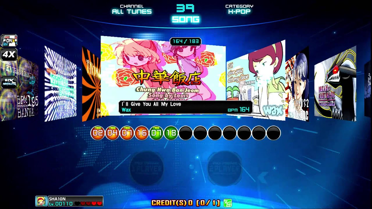 PIU PRIME(Japanese Edition) Songlist 1