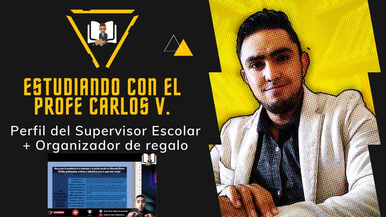 Perfil del supervisor: Dominios, criterios e indicadores / Estudiando con el Profr. Carlos