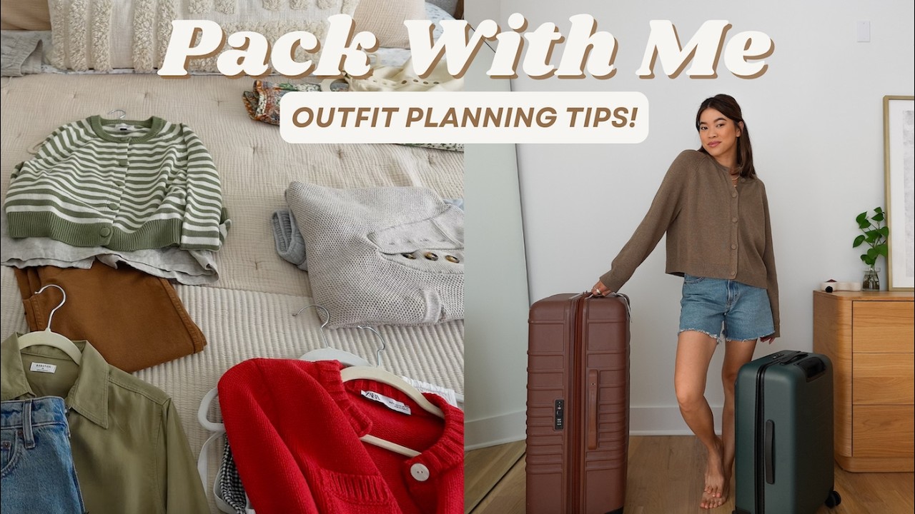 How I pack for long international trips! Outfit Planning Tips & Tricks, Pack with me for Copenhagen!